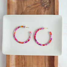 Load image into Gallery viewer, Cameron Hoops - Paradise Pink