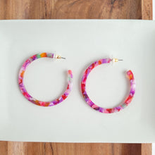 Load image into Gallery viewer, Cameron Hoops - Paradise Pink