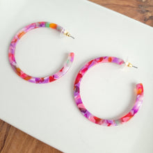 Load image into Gallery viewer, Cameron Hoops - Paradise Pink