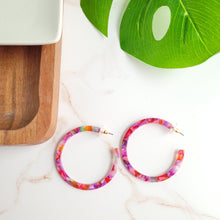 Load image into Gallery viewer, Cameron Hoops - Paradise Pink