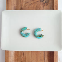 Load image into Gallery viewer, Chloe Hoops - Turquoise