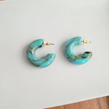 Load image into Gallery viewer, Chloe Hoops - Turquoise