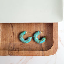 Load image into Gallery viewer, Chloe Hoops - Turquoise