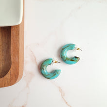 Load image into Gallery viewer, Chloe Hoops - Turquoise