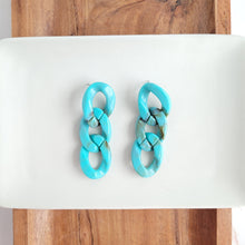 Load image into Gallery viewer, Brooklyn Earrings - Turquoise