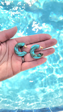 Load image into Gallery viewer, Chloe Hoops - Turquoise