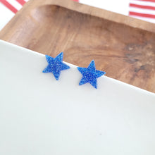 Load image into Gallery viewer, Liberty Star Studs - Blue