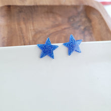 Load image into Gallery viewer, Liberty Star Studs - Blue