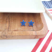 Load image into Gallery viewer, Liberty Star Studs - Blue