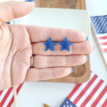 Load image into Gallery viewer, Liberty Star Studs - Blue