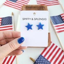 Load image into Gallery viewer, Liberty Star Studs - Blue