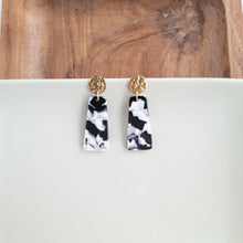 Load image into Gallery viewer, Mia Mini Earrings - Black & White