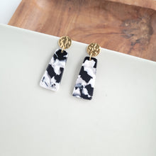 Load image into Gallery viewer, Mia Mini Earrings - Black & White