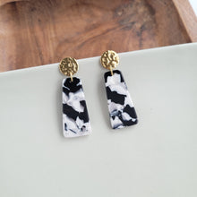Load image into Gallery viewer, Mia Mini Earrings - Black & White
