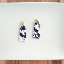 Load image into Gallery viewer, Mia Mini Earrings - Black & White