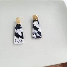 Load image into Gallery viewer, Mia Mini Earrings - Black & White