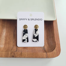 Load image into Gallery viewer, Mia Mini Earrings - Black & White