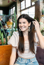 Load image into Gallery viewer, Lana Earrings - Light Rattan Seashell