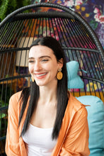 Load image into Gallery viewer, Dominica Earrings - Dark Rattan