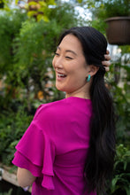 Load image into Gallery viewer, Chloe Hoops - Turquoise