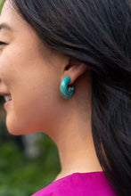 Load image into Gallery viewer, Chloe Hoops - Turquoise