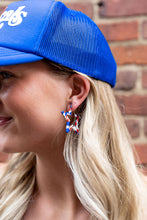Load image into Gallery viewer, Star Hoops - Red, White & Blue