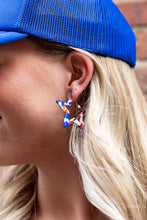 Load image into Gallery viewer, Star Hoops - Red, White & Blue
