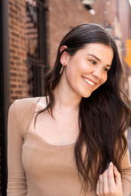 Load image into Gallery viewer, Camy Hoops - Brown Dot