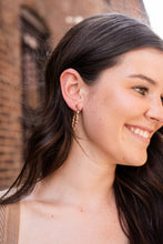 Load image into Gallery viewer, Camy Hoops - Brown Dot