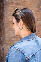 Load image into Gallery viewer, Camy Hoops - Black Dot