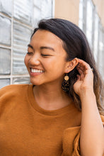 Load image into Gallery viewer, Zoey Earrings - Black & Bronze