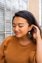 Load image into Gallery viewer, Zoey Earrings - Black & Bronze