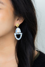 Load image into Gallery viewer, Athena Earrings- Greek Goddess Blue