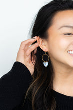 Load image into Gallery viewer, Iris Earrings - Greek Goddess Blue