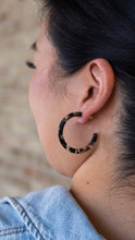 Load image into Gallery viewer, Camy Hoops - Black &amp; Bronze