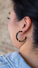 Load image into Gallery viewer, Camy Hoops - Black &amp; Bronze