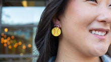 Load image into Gallery viewer, Bow Softball Earrings
