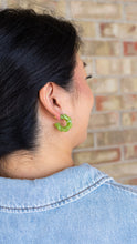 Load image into Gallery viewer, Ramona Hoops - Olive Green
