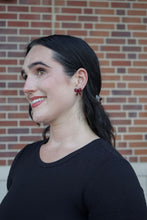 Load image into Gallery viewer, Bow Studs - Maroon
