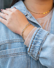 Load image into Gallery viewer, Luxe Gold Delicate Paper Clip Bracelet
