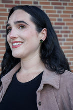 Load image into Gallery viewer, Sophie Studs - Olive Tortoise
