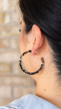 Load image into Gallery viewer, Cameron Hoops - Black &amp; Bronze