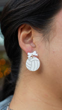 Load image into Gallery viewer, Bow Volleyball Earrings
