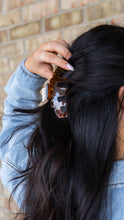 Load image into Gallery viewer, Catherine Hair Claw - Amber Dot