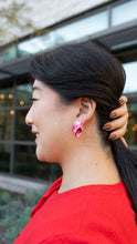 Load image into Gallery viewer, Darling Heart Earrings - Strawberry Fizz