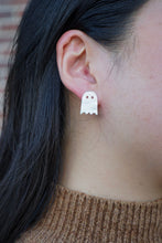 Load image into Gallery viewer, Ghost Studs - Light Pink Shimmer
