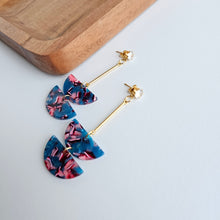 Load image into Gallery viewer, Everly Earrings - Magenta Teal
