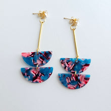 Load image into Gallery viewer, Everly Earrings - Magenta Teal
