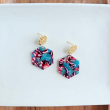 Load image into Gallery viewer, Roxy Earrings - Magenta Teal
