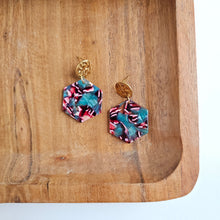 Load image into Gallery viewer, Roxy Earrings - Magenta Teal
